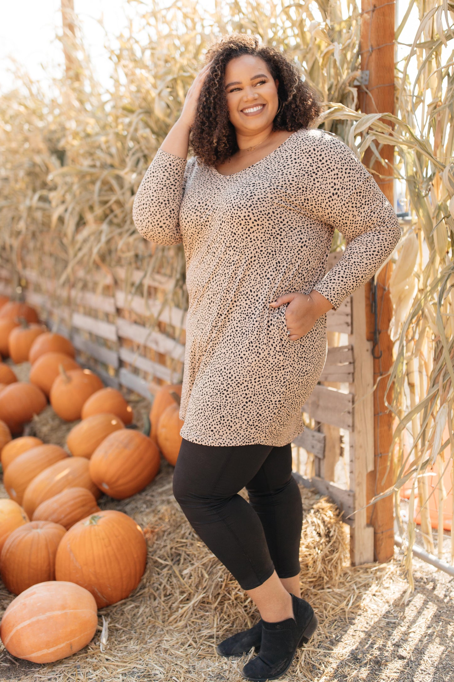 Sassy Spotted Dress-Womens-Modish Lily, Tecumseh Michigan