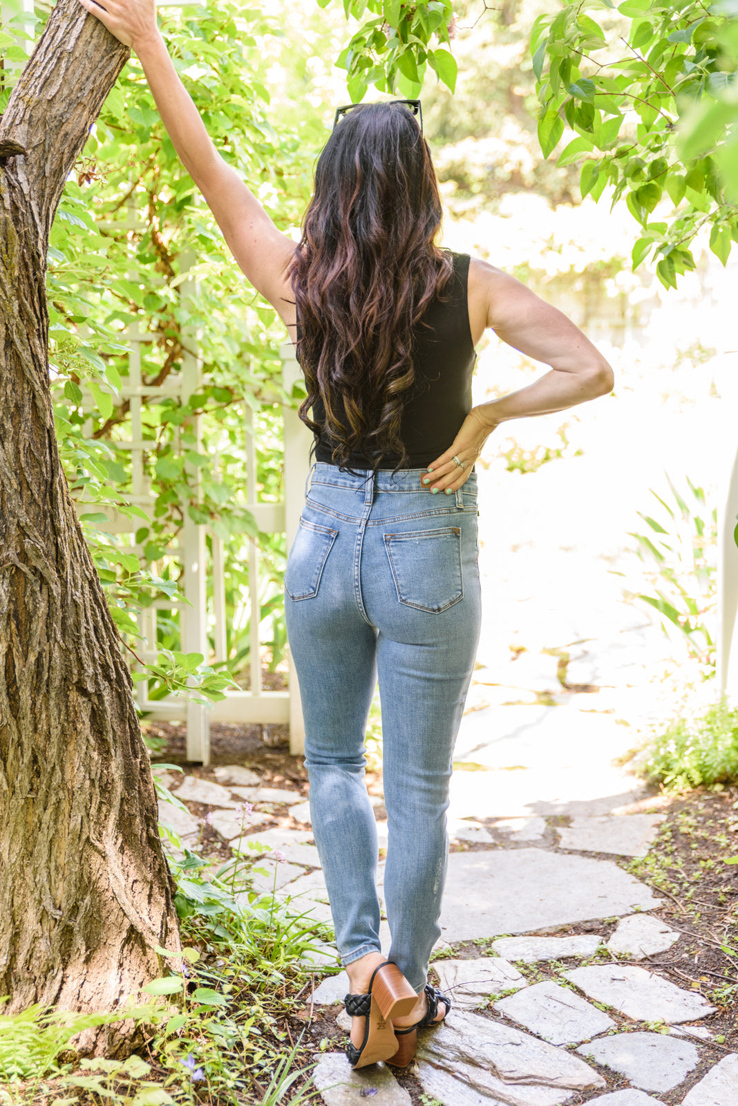High-Waisted Tummy Control Skinny Jeans-Womens-Modish Lily, Tecumseh Michigan