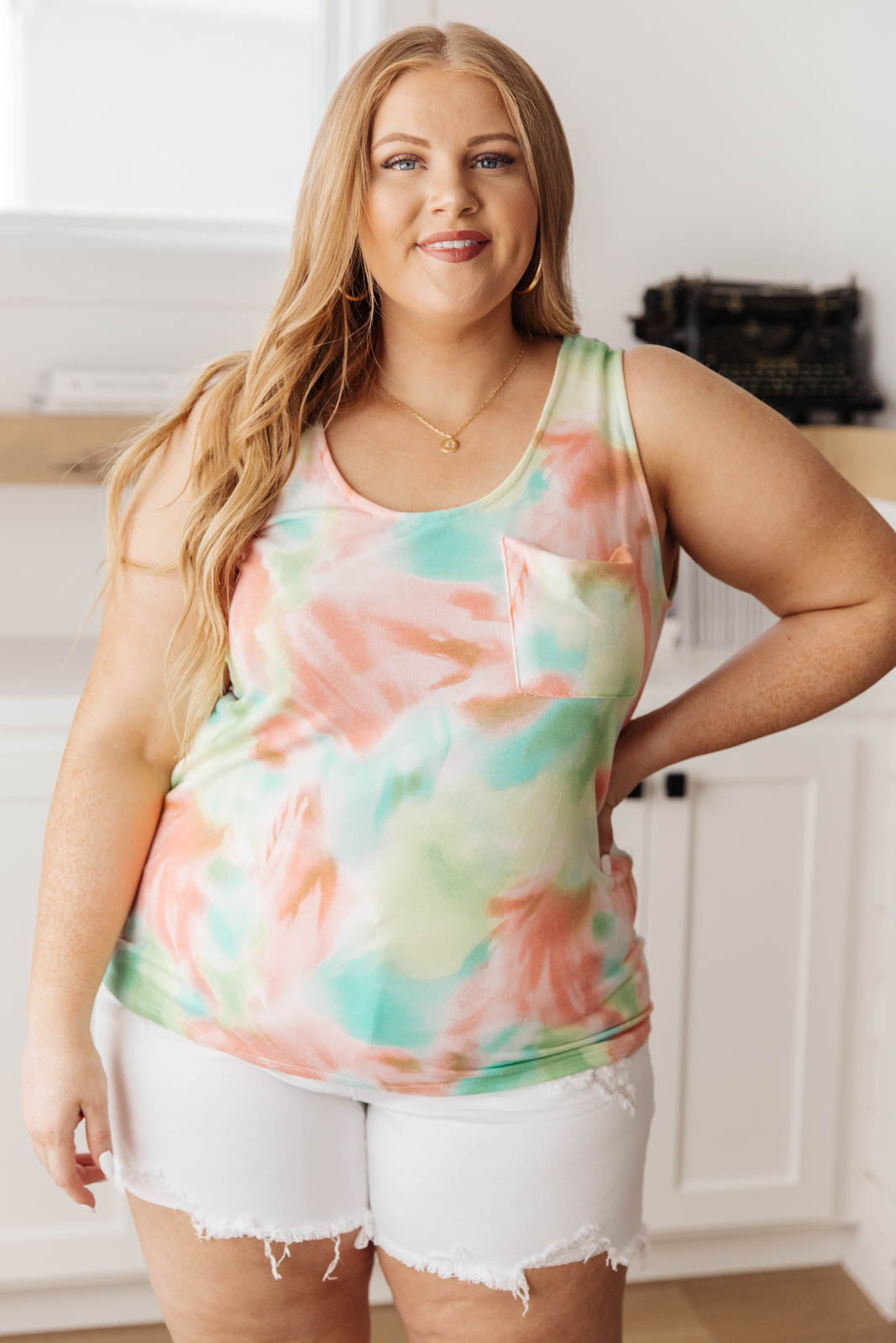 Sherbet Splotches Tank-Womens-Modish Lily, Tecumseh Michigan