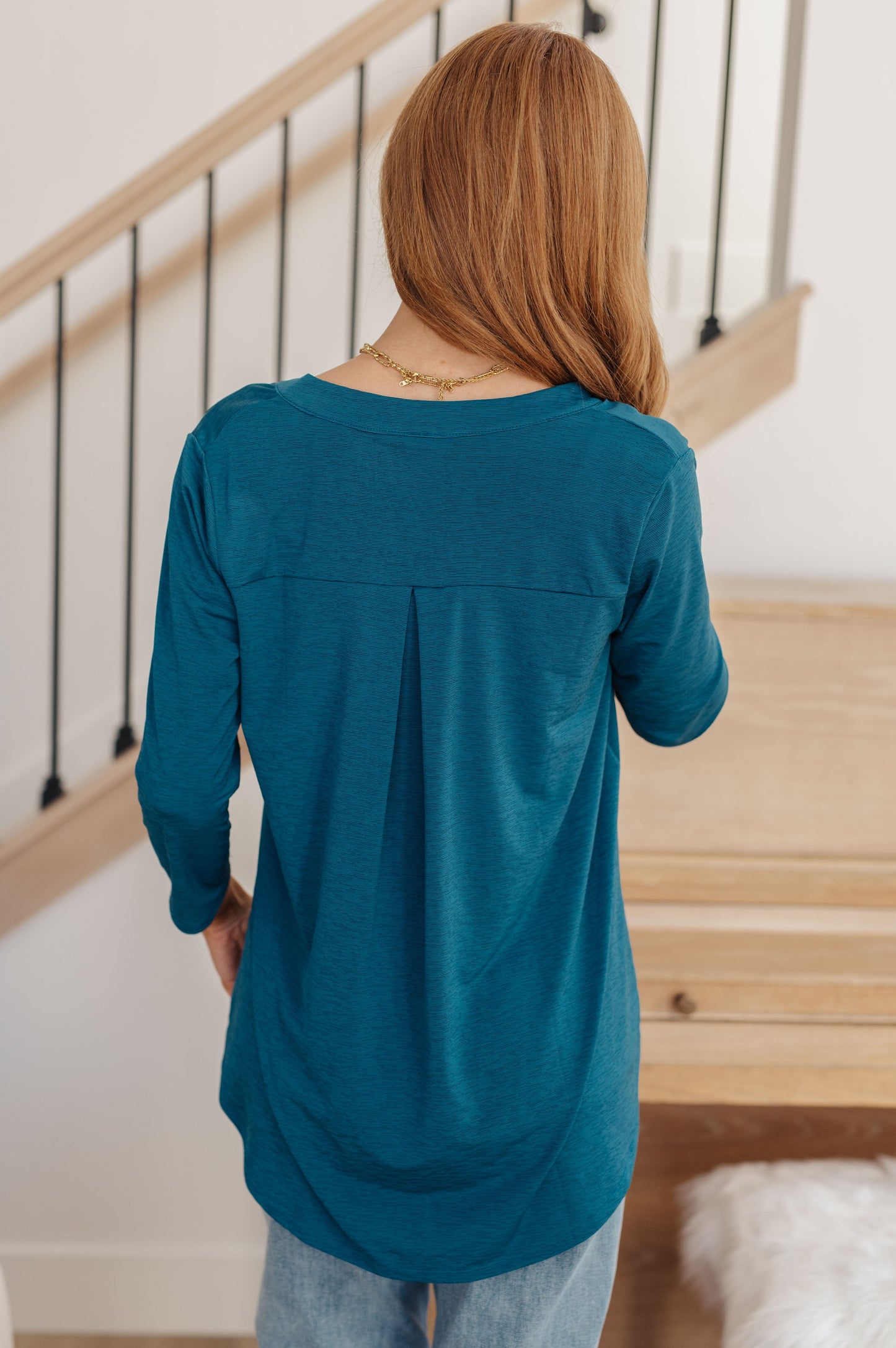 So Outstanding Top in Teal-Womens-Modish Lily, Tecumseh Michigan