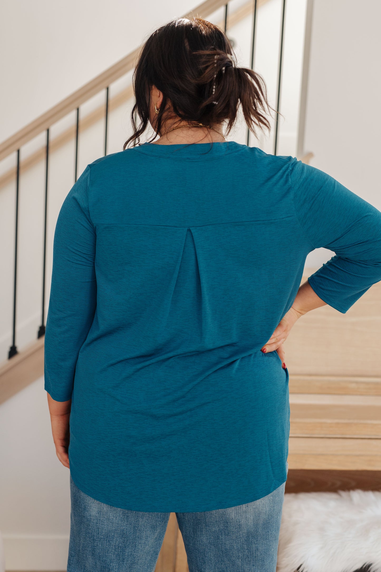 So Outstanding Top in Teal-Womens-Modish Lily, Tecumseh Michigan