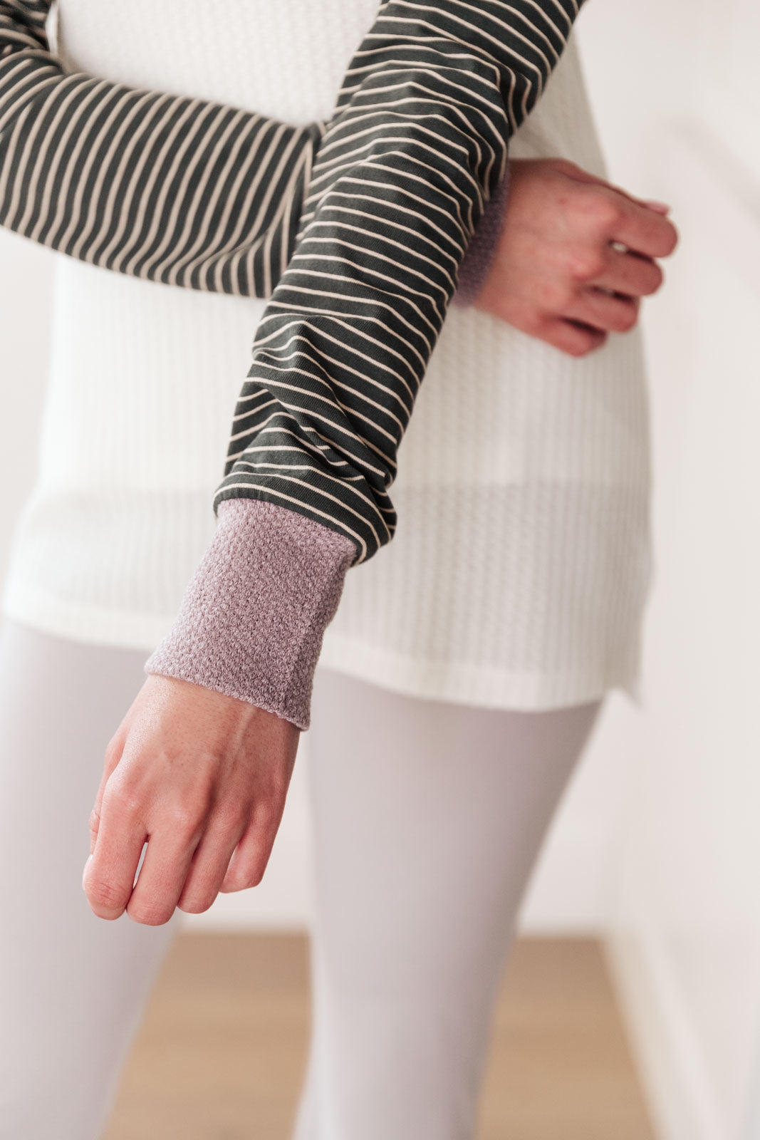 Suave Stripes Raglan Top-Womens-Modish Lily, Tecumseh Michigan
