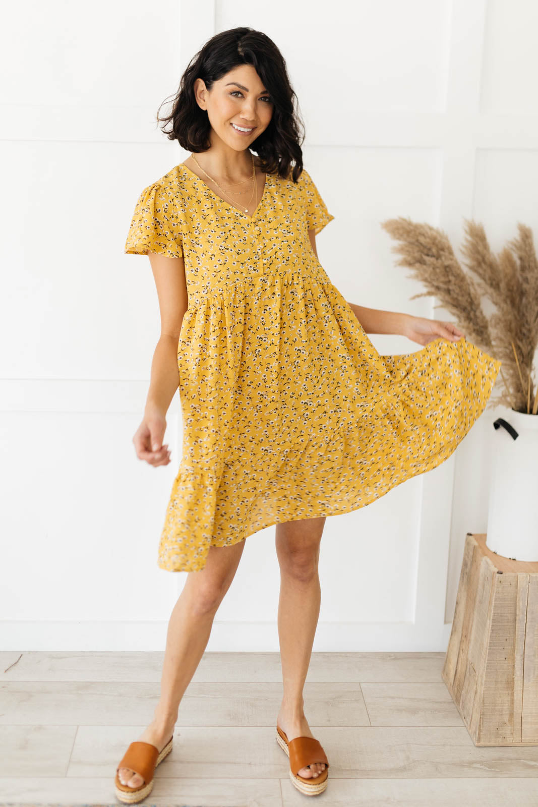 Sunlit Meadows Day Dress-Womens-Modish Lily, Tecumseh Michigan