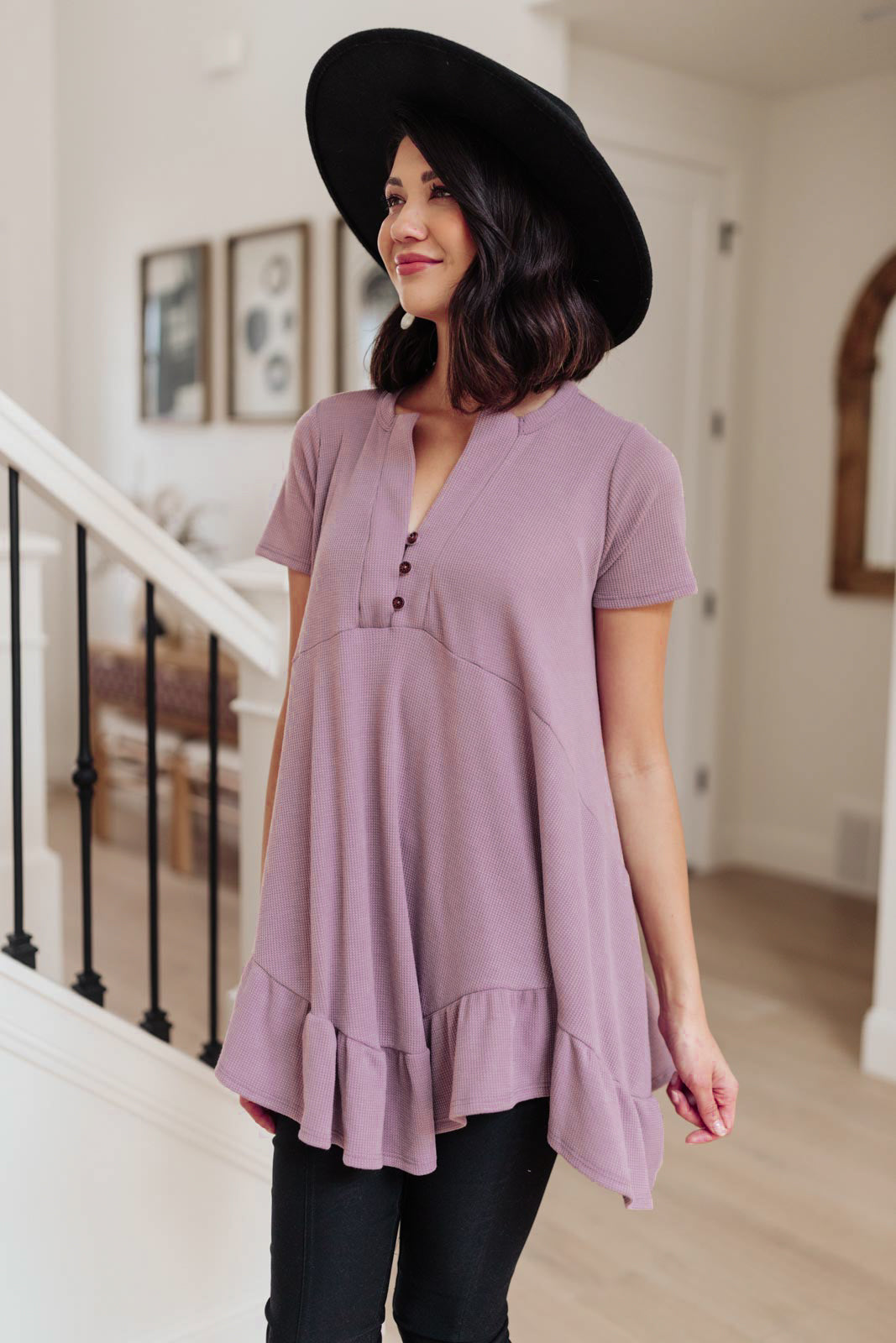 Sweet Breeze Tunic Dress in Lavender-Womens-Modish Lily, Tecumseh Michigan