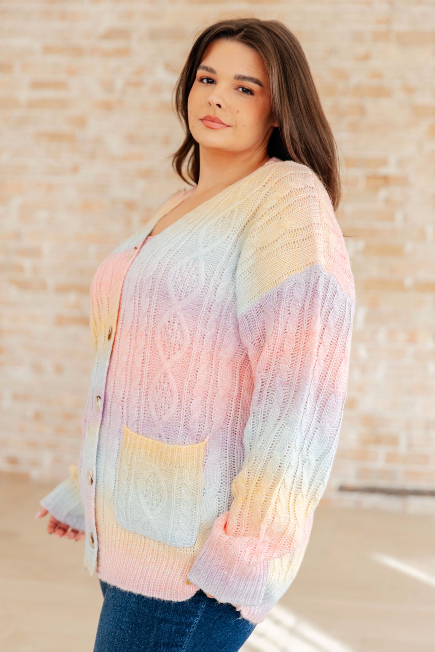 Sweet Dreams Rainbow Cardigan-Tops-Modish Lily, Tecumseh Michigan