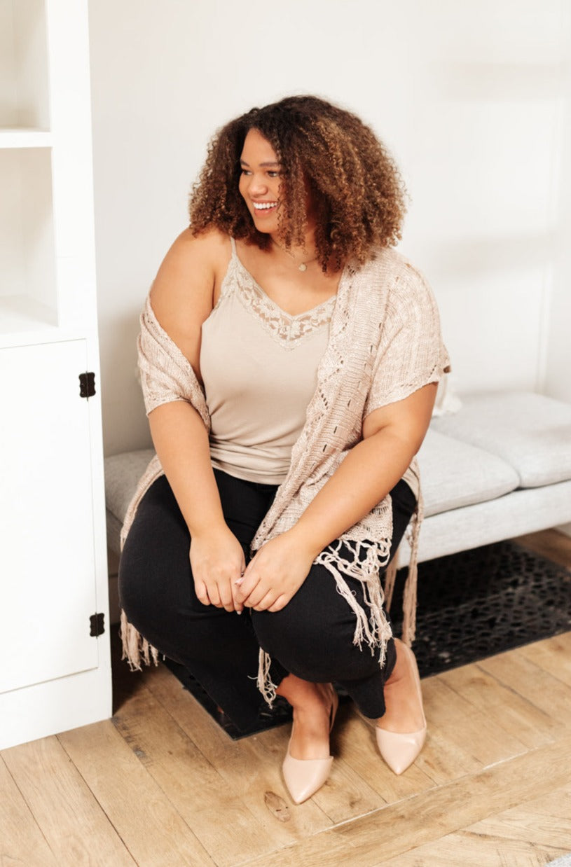 Sweet Fling Lace Top In Mocha-Womens-Modish Lily, Tecumseh Michigan