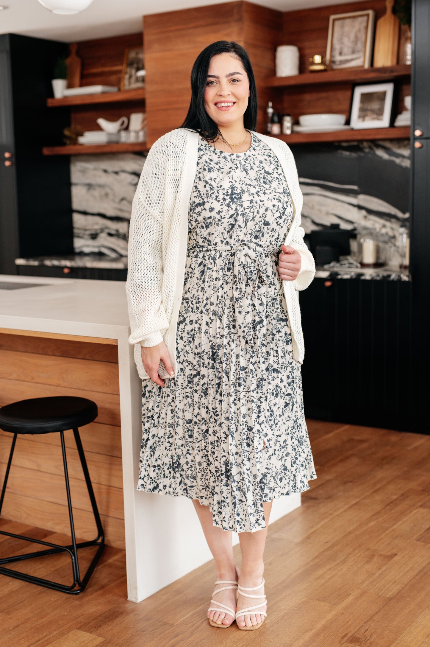 Tea Time Pleated Dress-Womens-Modish Lily, Tecumseh Michigan