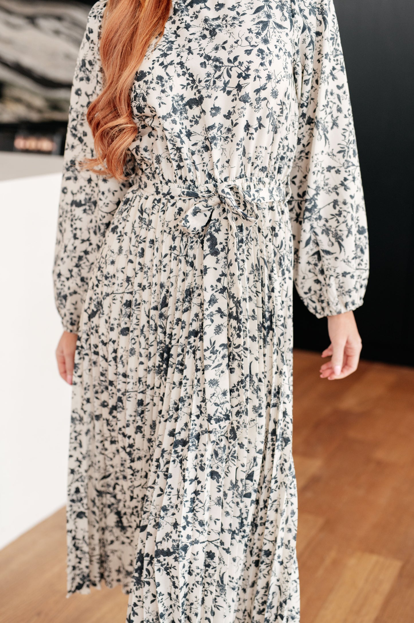 Tea Time Pleated Dress-Womens-Modish Lily, Tecumseh Michigan