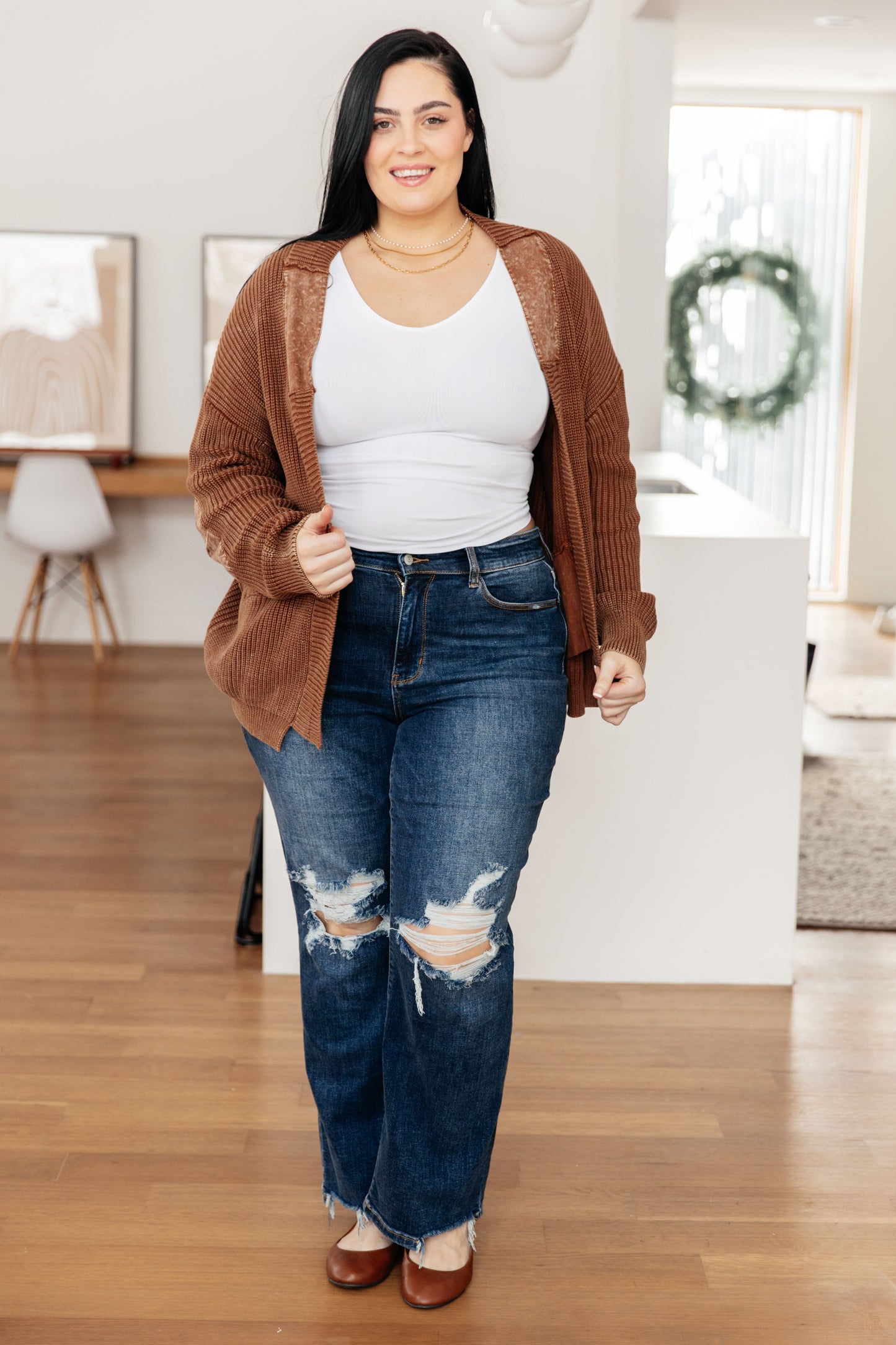 That I Can Work With Grandpa Cardigan-Womens-Modish Lily, Tecumseh Michigan