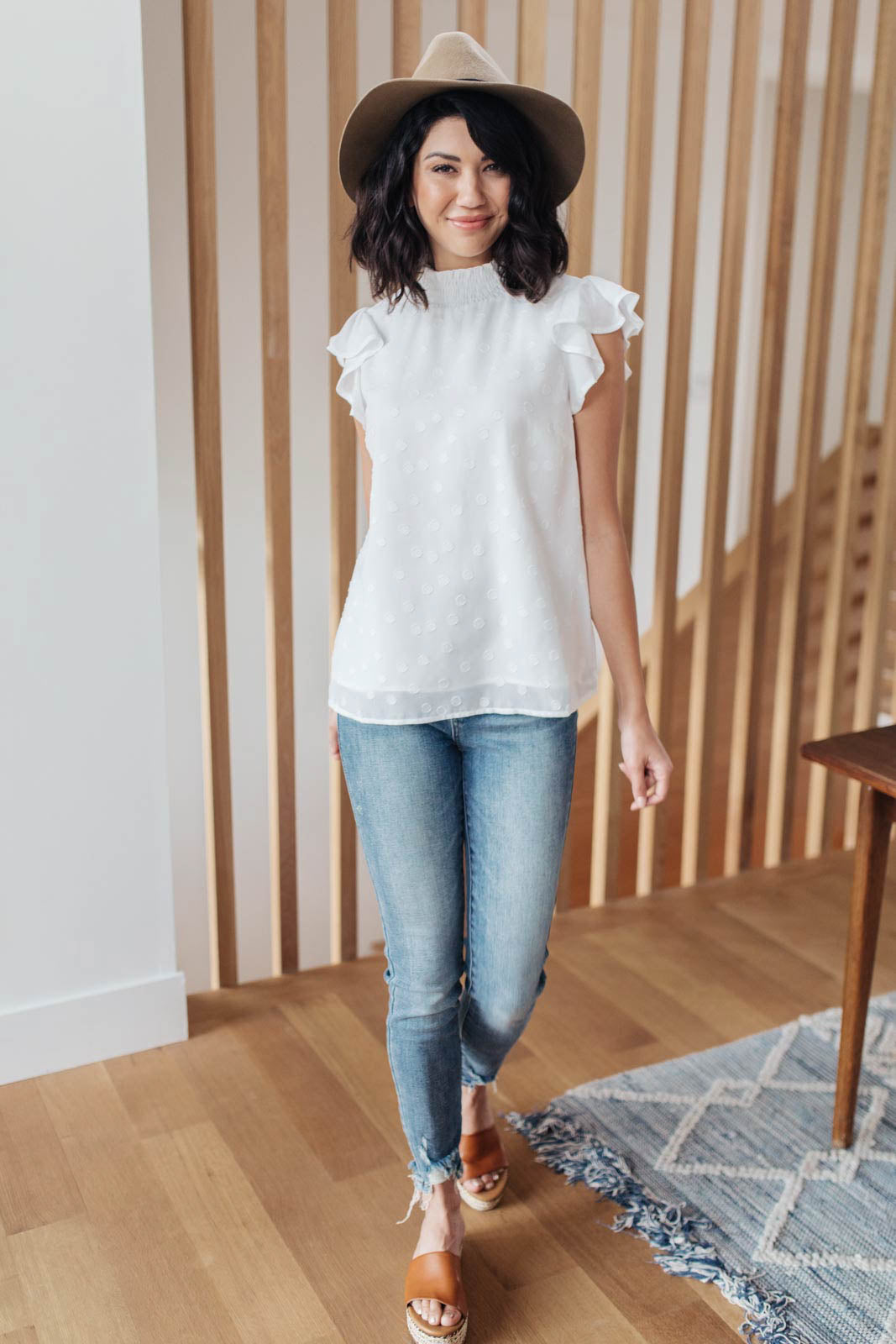 The Perfect Swiss Dot Top-Womens-Modish Lily, Tecumseh Michigan