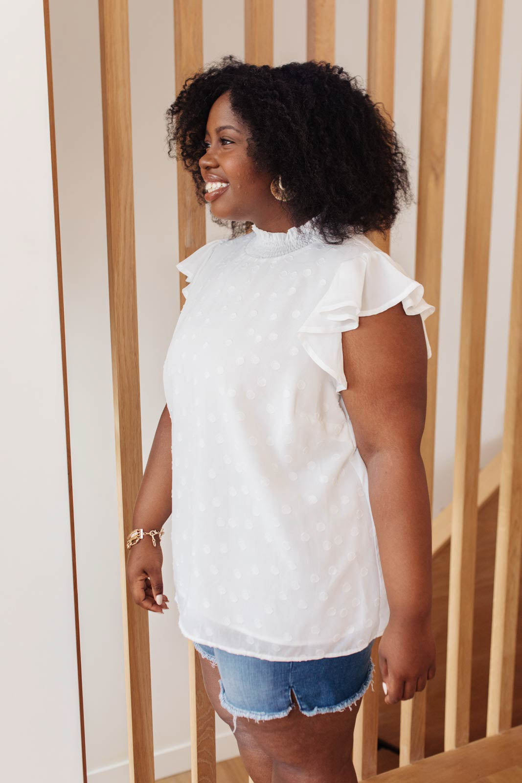 The Perfect Swiss Dot Top-Womens-Modish Lily, Tecumseh Michigan