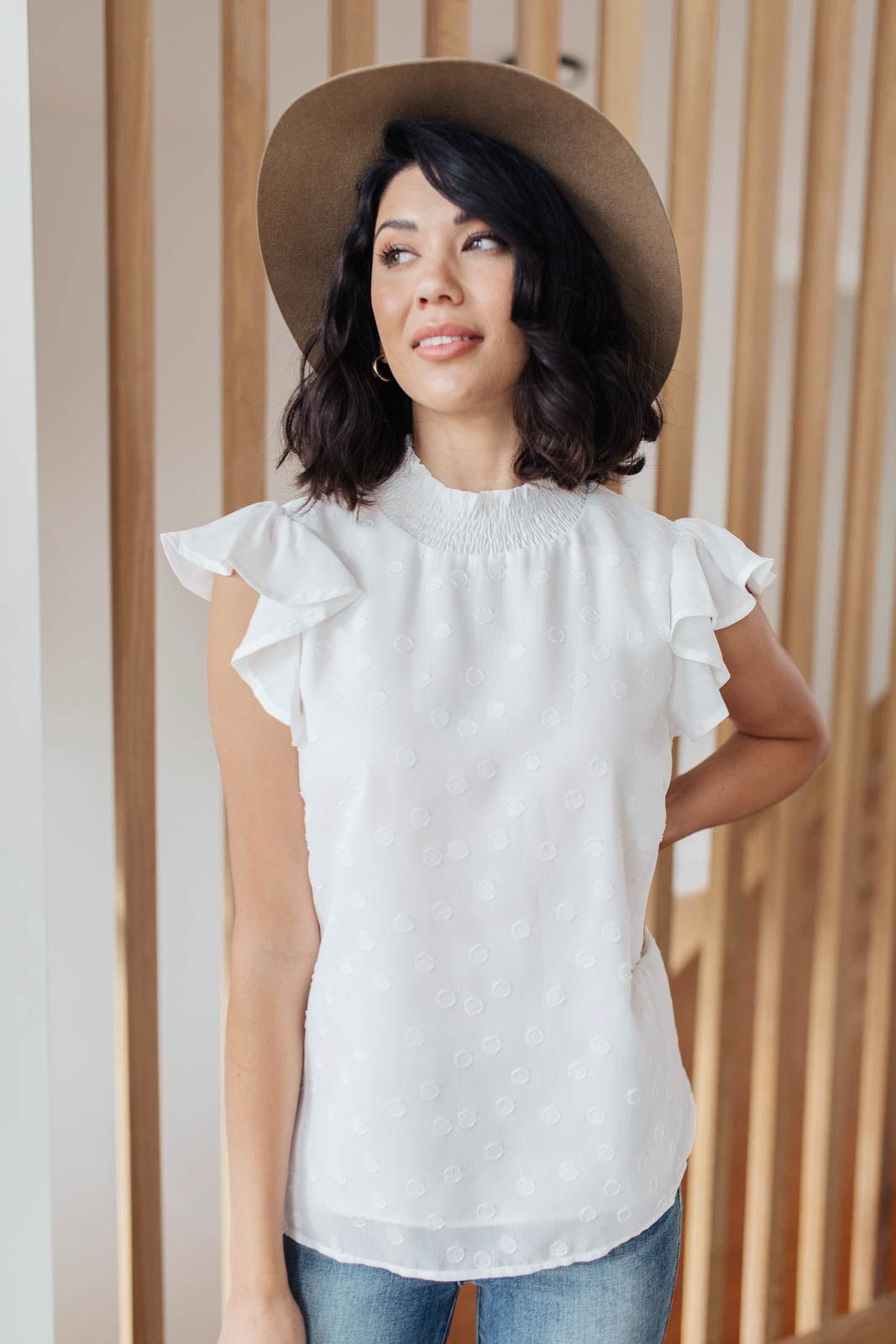 The Perfect Swiss Dot Top-Womens-Modish Lily, Tecumseh Michigan