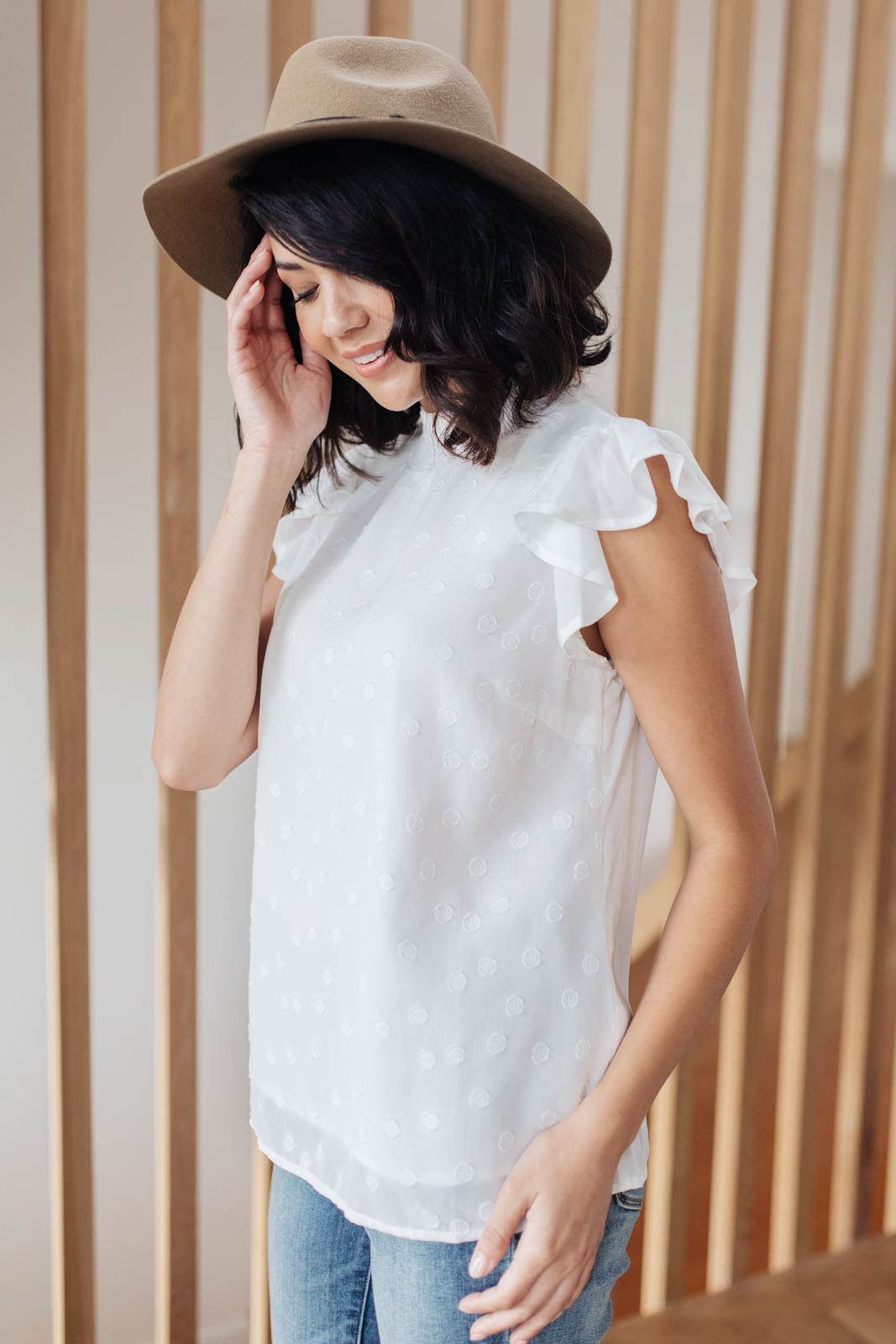 The Perfect Swiss Dot Top-Womens-Modish Lily, Tecumseh Michigan