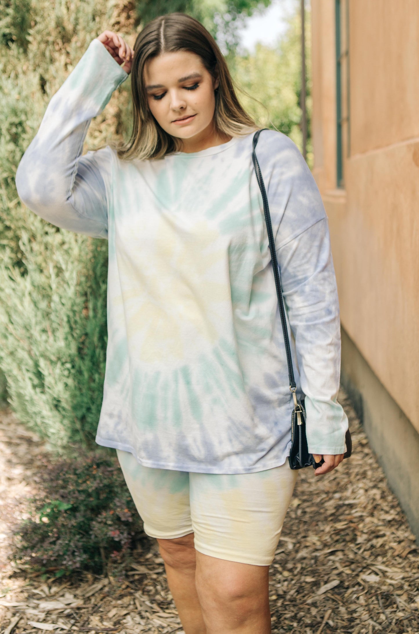 Tickle Me Tie Dye Top in Melon-Womens-Modish Lily, Tecumseh Michigan