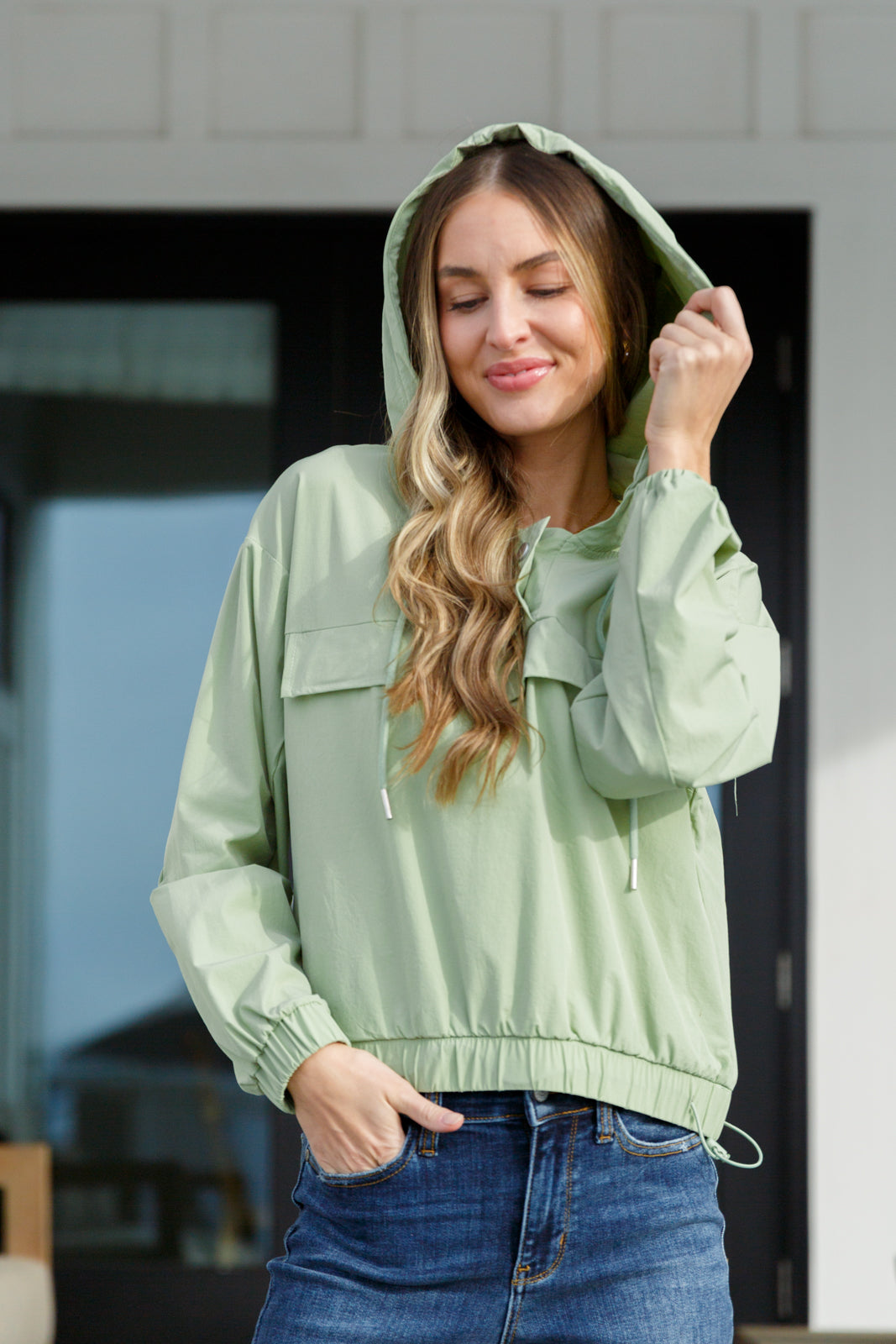 Tomorrow's Forecast Hooded Windbreaker-Layers-Modish Lily, Tecumseh Michigan