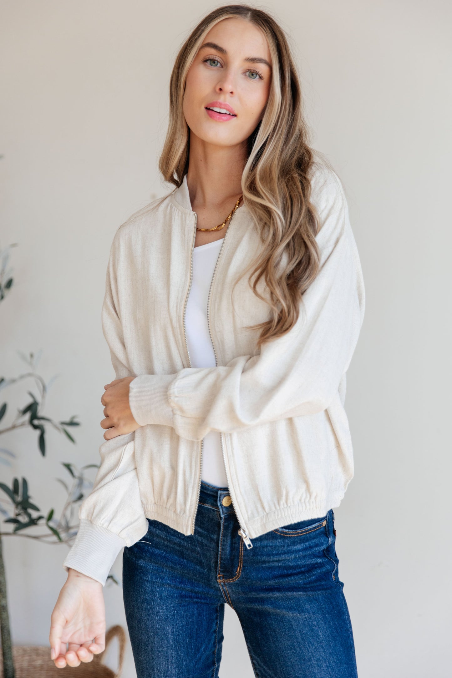 Waking to the Sun Zip Up Jacket-Womens-Modish Lily, Tecumseh Michigan