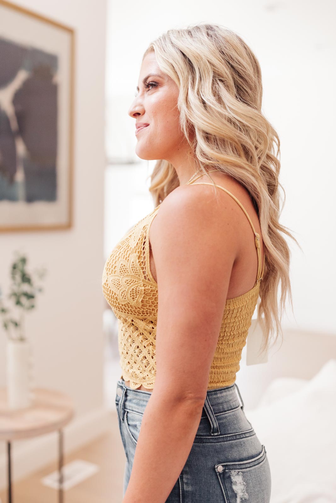 Wild And Free Crop Top in Mustard-Womens-Modish Lily, Tecumseh Michigan
