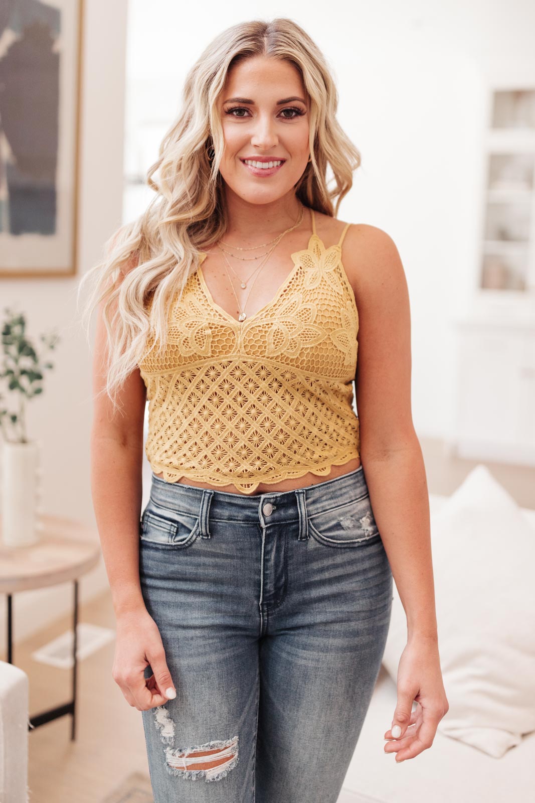 Wild And Free Crop Top in Mustard-Womens-Modish Lily, Tecumseh Michigan