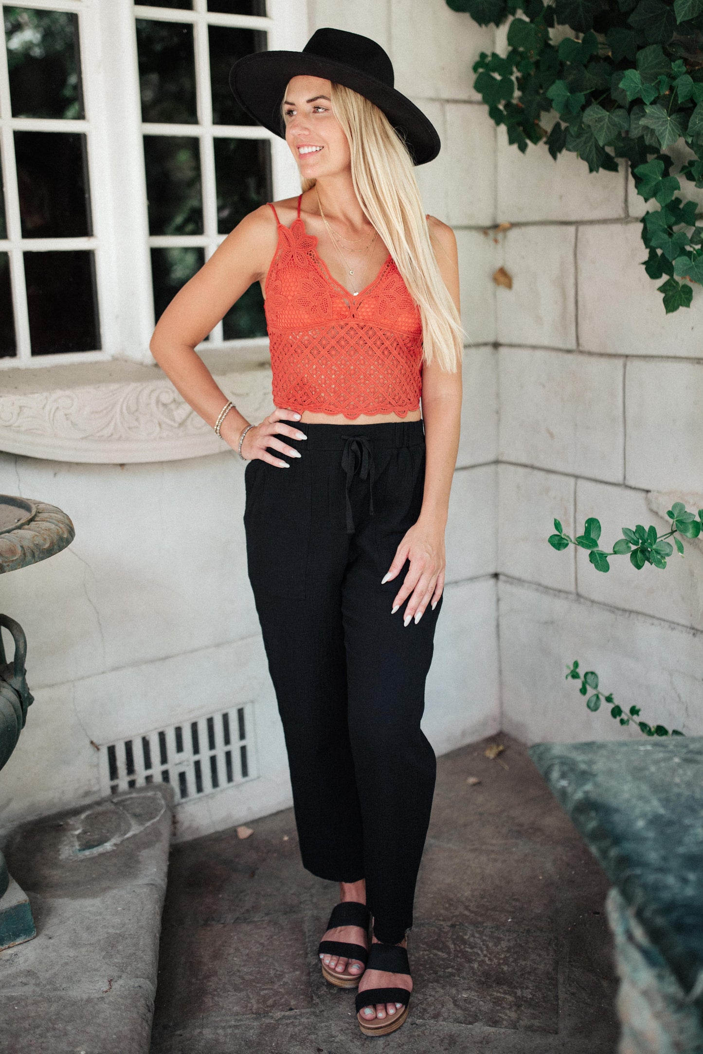 Wild And Free Crop Top in Rust-Womens-Modish Lily, Tecumseh Michigan