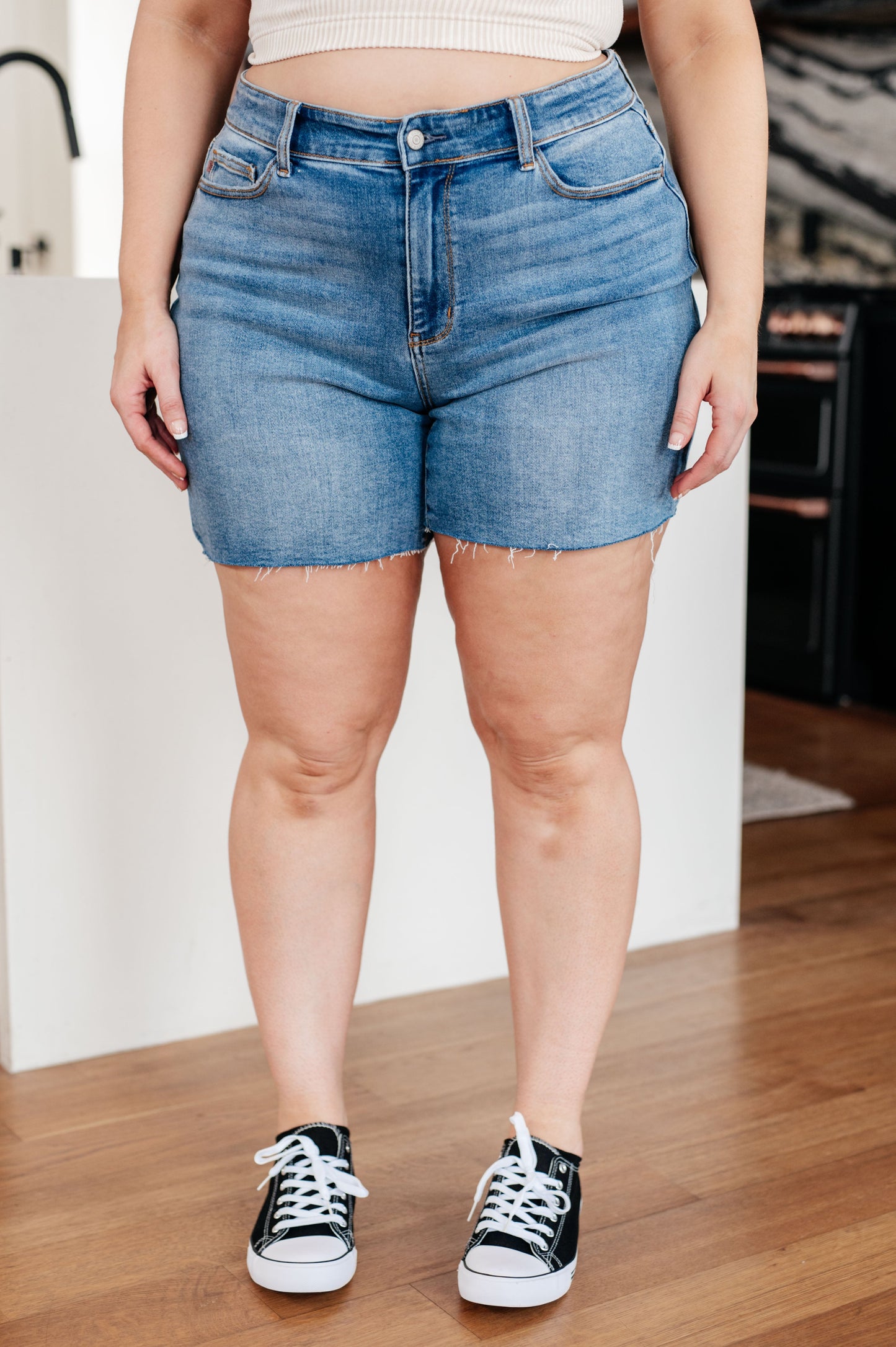 Willa High Rise Cutoff Shorts-Womens-Modish Lily, Tecumseh Michigan