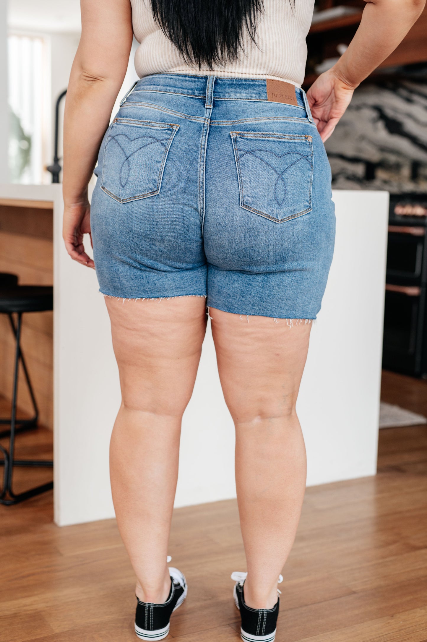 Willa High Rise Cutoff Shorts-Womens-Modish Lily, Tecumseh Michigan