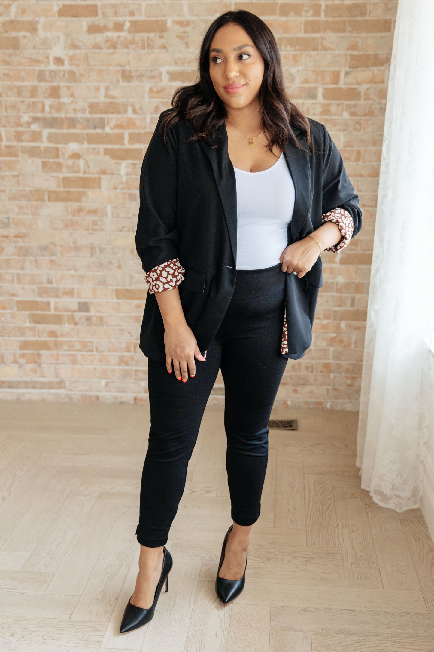Magic Ankle Crop Skinny Pants in Black-Bottoms-Modish Lily, Tecumseh Michigan