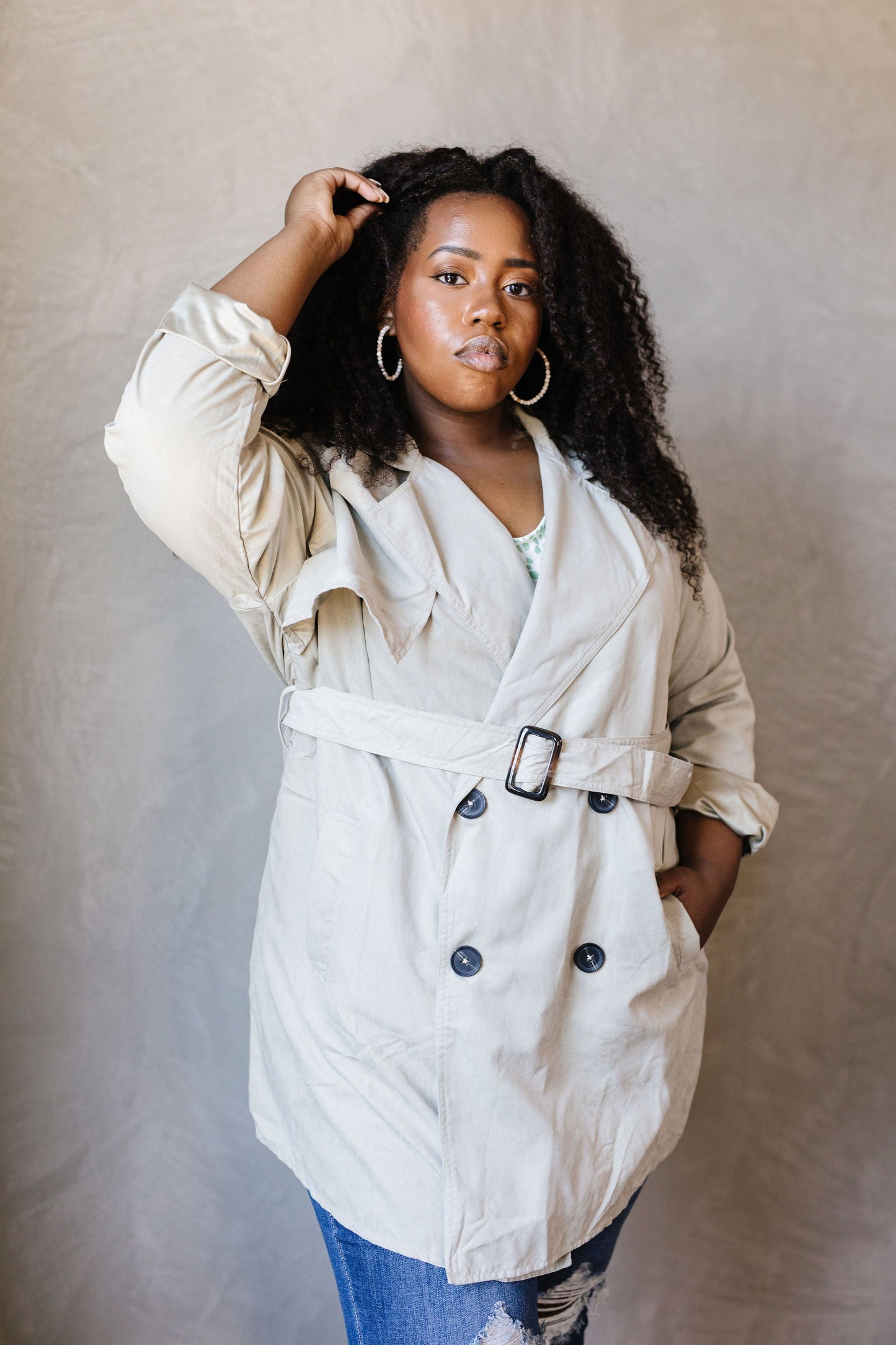 Double Agent Short Trench Coat-Womens-Modish Lily, Tecumseh Michigan