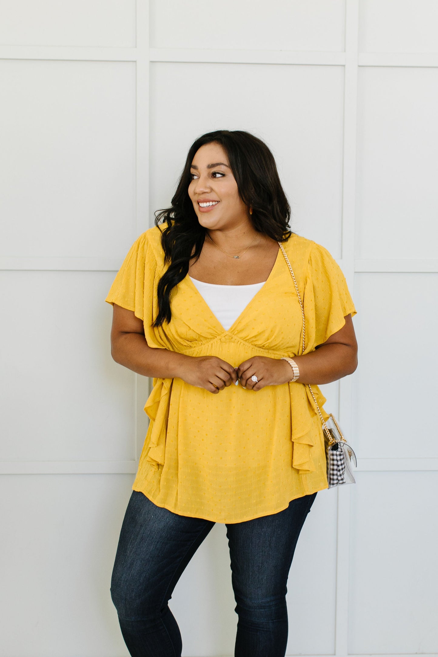Fly Away Home Blouse In Honey-Womens-Modish Lily, Tecumseh Michigan
