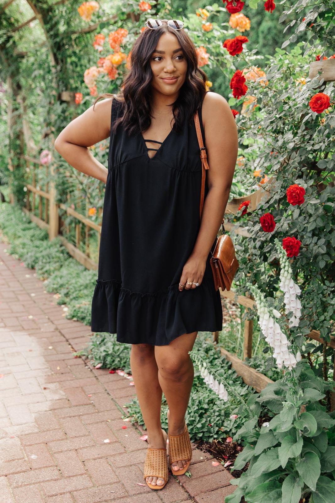 Tiered in Black Dress-Womens-Modish Lily, Tecumseh Michigan