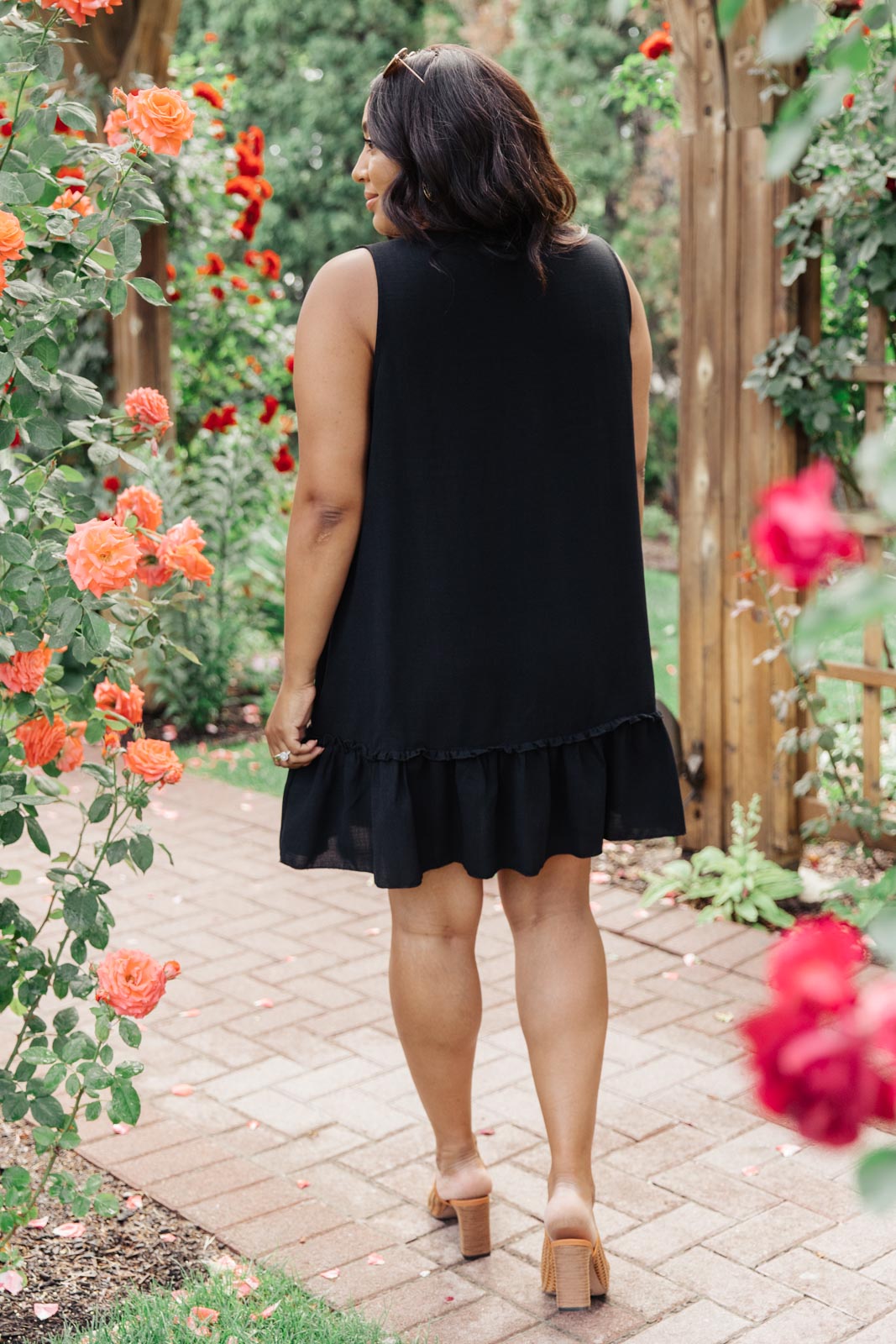 Tiered in Black Dress-Womens-Modish Lily, Tecumseh Michigan