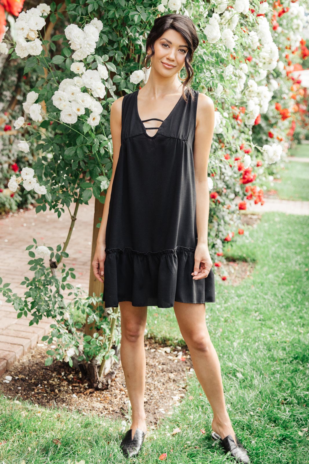 Tiered in Black Dress-Womens-Modish Lily, Tecumseh Michigan