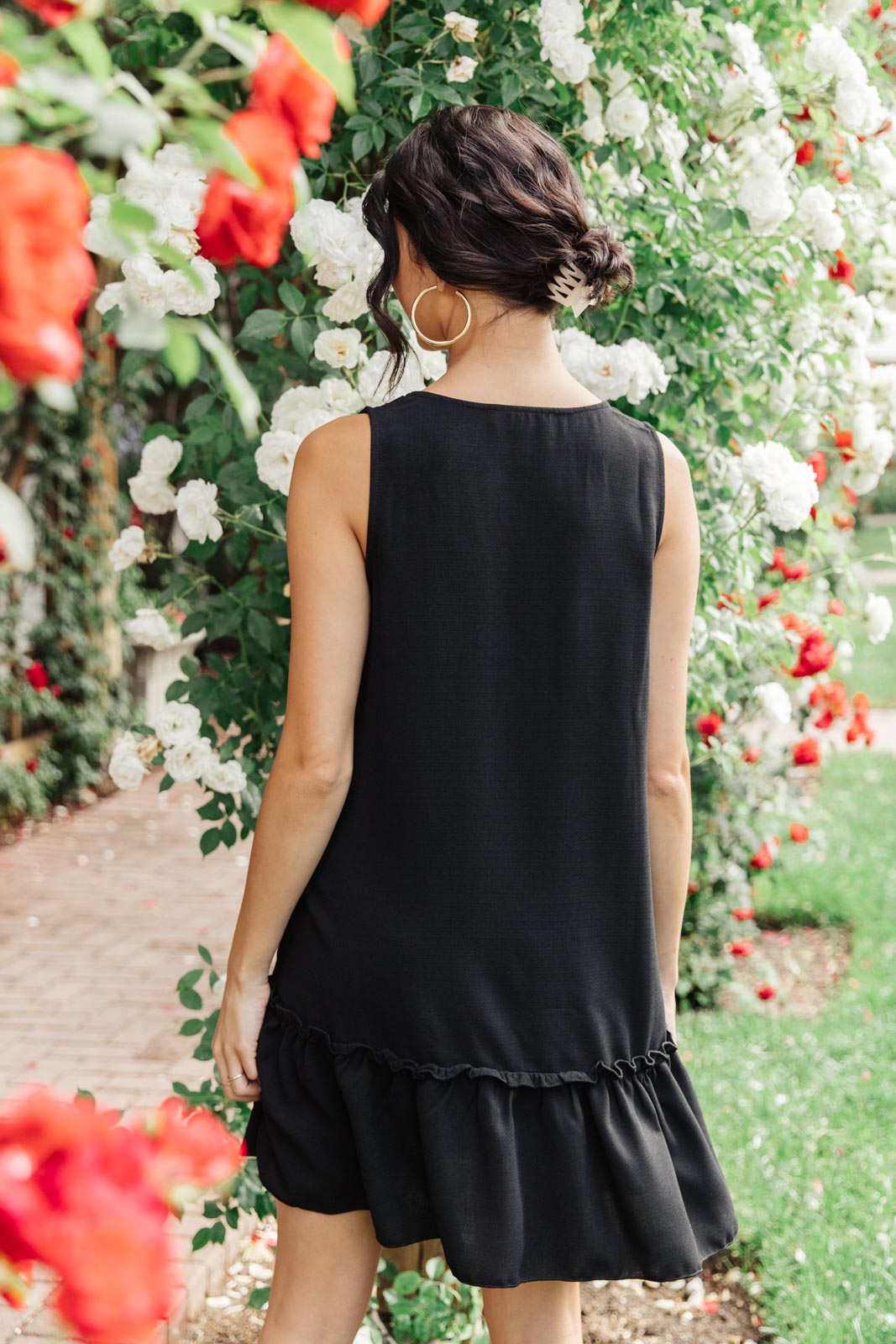 Tiered in Black Dress-Womens-Modish Lily, Tecumseh Michigan