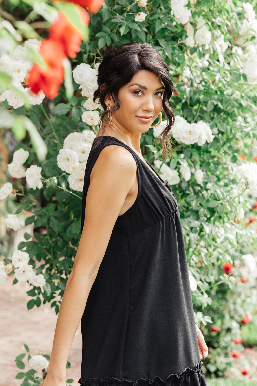 Tiered in Black Dress-Womens-Modish Lily, Tecumseh Michigan