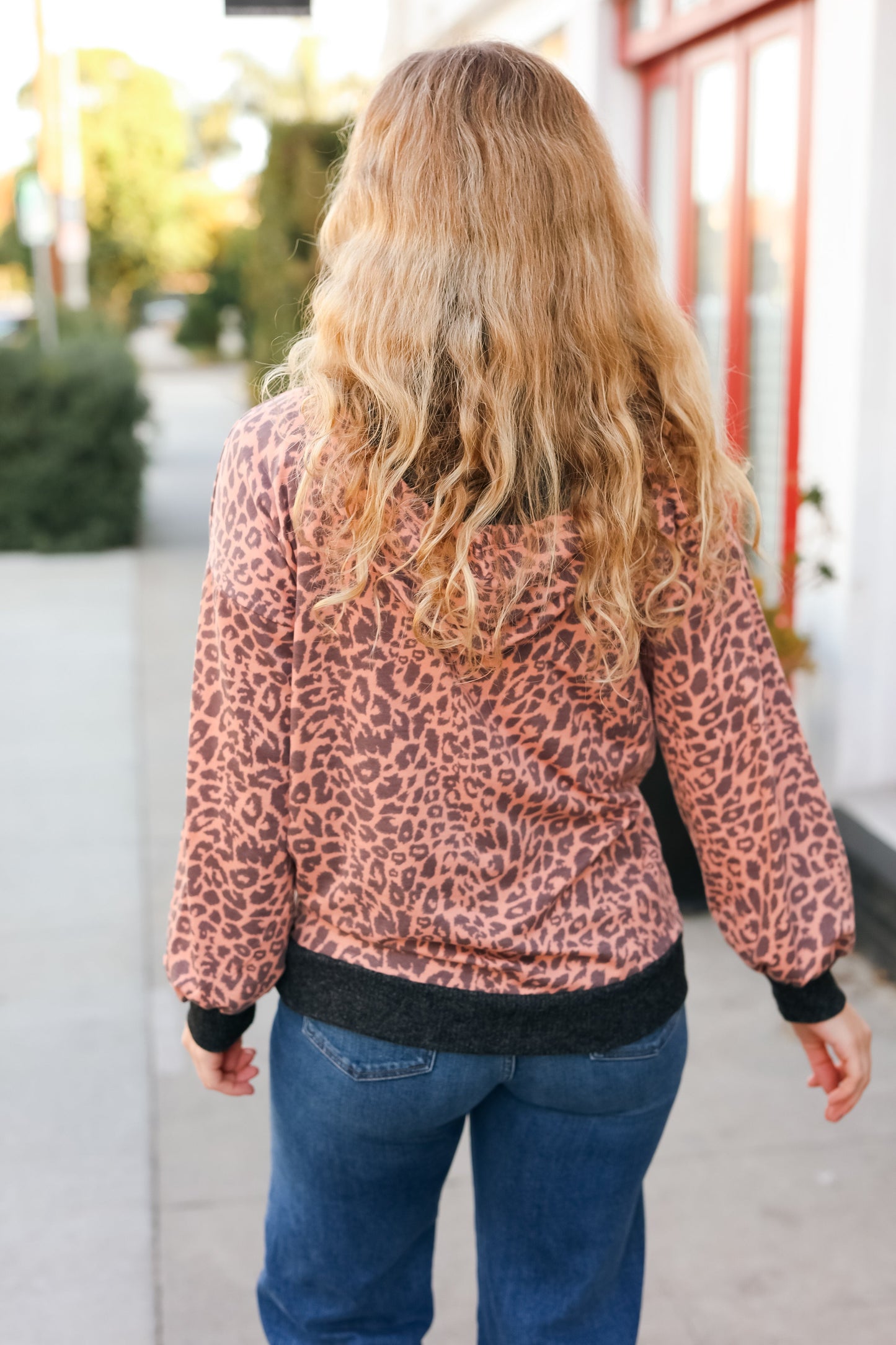 Feeling Bold Animal Print French Terry Zip Up Hoodie-Modish Lily, Tecumseh Michigan