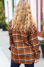 Load image into Gallery viewer, Feeling Bold Rust Plaid &amp; Animal Print Button Down Jacket-Modish Lily, Tecumseh Michigan
