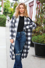 Load image into Gallery viewer, Get To Know You Black Buffalo Plaid Hacci Cardigan-Modish Lily, Tecumseh Michigan

