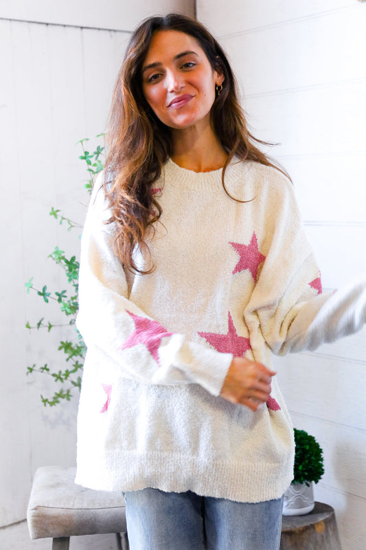 Stargazing Autumn Nights Knit Pullover Sweater-Modish Lily, Tecumseh Michigan