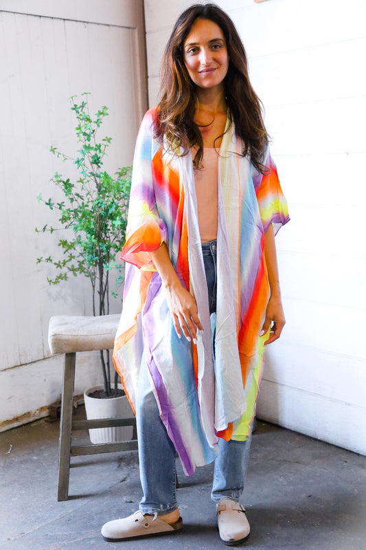 Caught in Technicolor Open Kimono-Modish Lily, Tecumseh Michigan