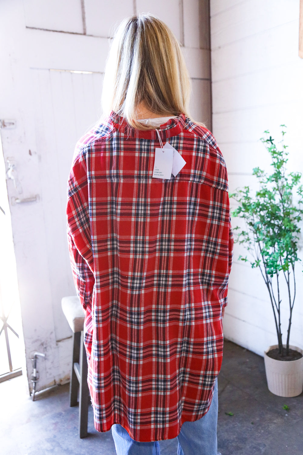 Riding on the Ranch Flannel Button-Up-Modish Lily, Tecumseh Michigan
