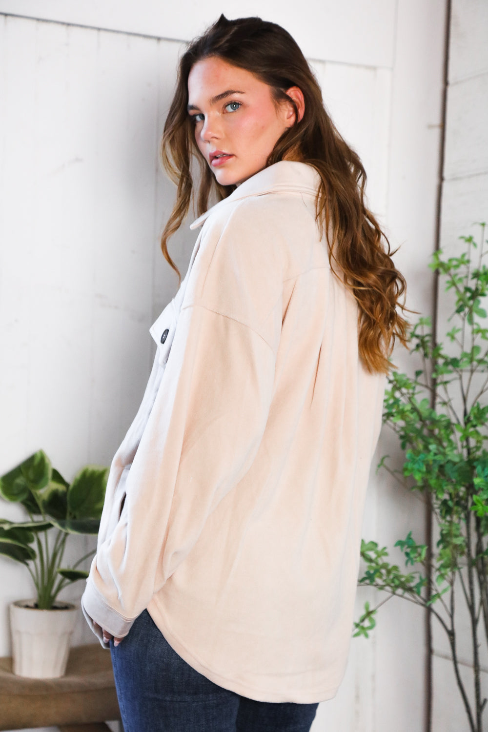 Everyday Adventures Taupe Shacket-Modish Lily, Tecumseh Michigan