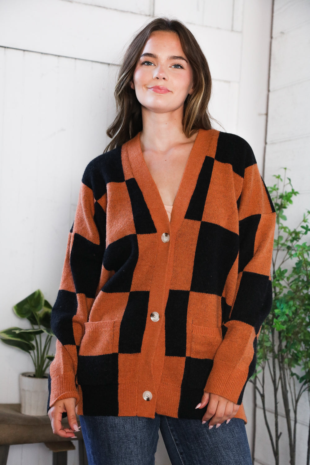 A Witchy Wardrobe Checkered Cardigan-Modish Lily, Tecumseh Michigan