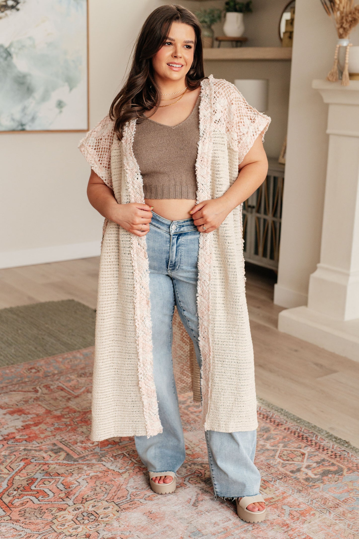 A Little Defiant Crochet Duster Kimono-Layers-Modish Lily, Tecumseh Michigan