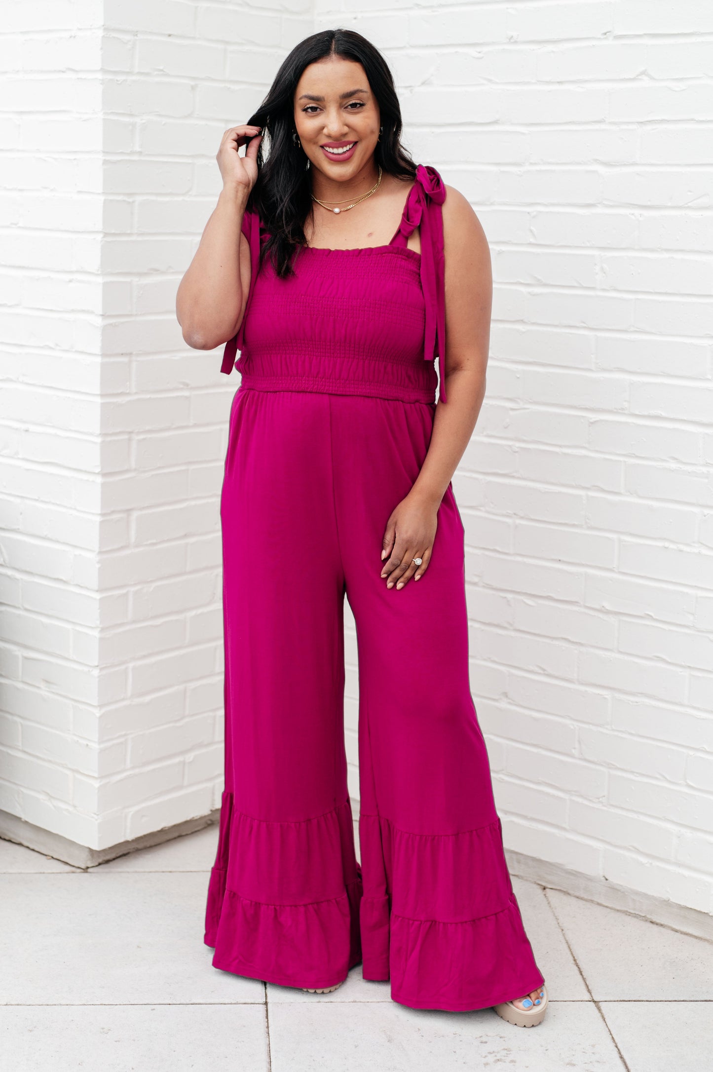 Almost Available Flared Jumpsuit-Jumpsuits & Rompers-Modish Lily, Tecumseh Michigan