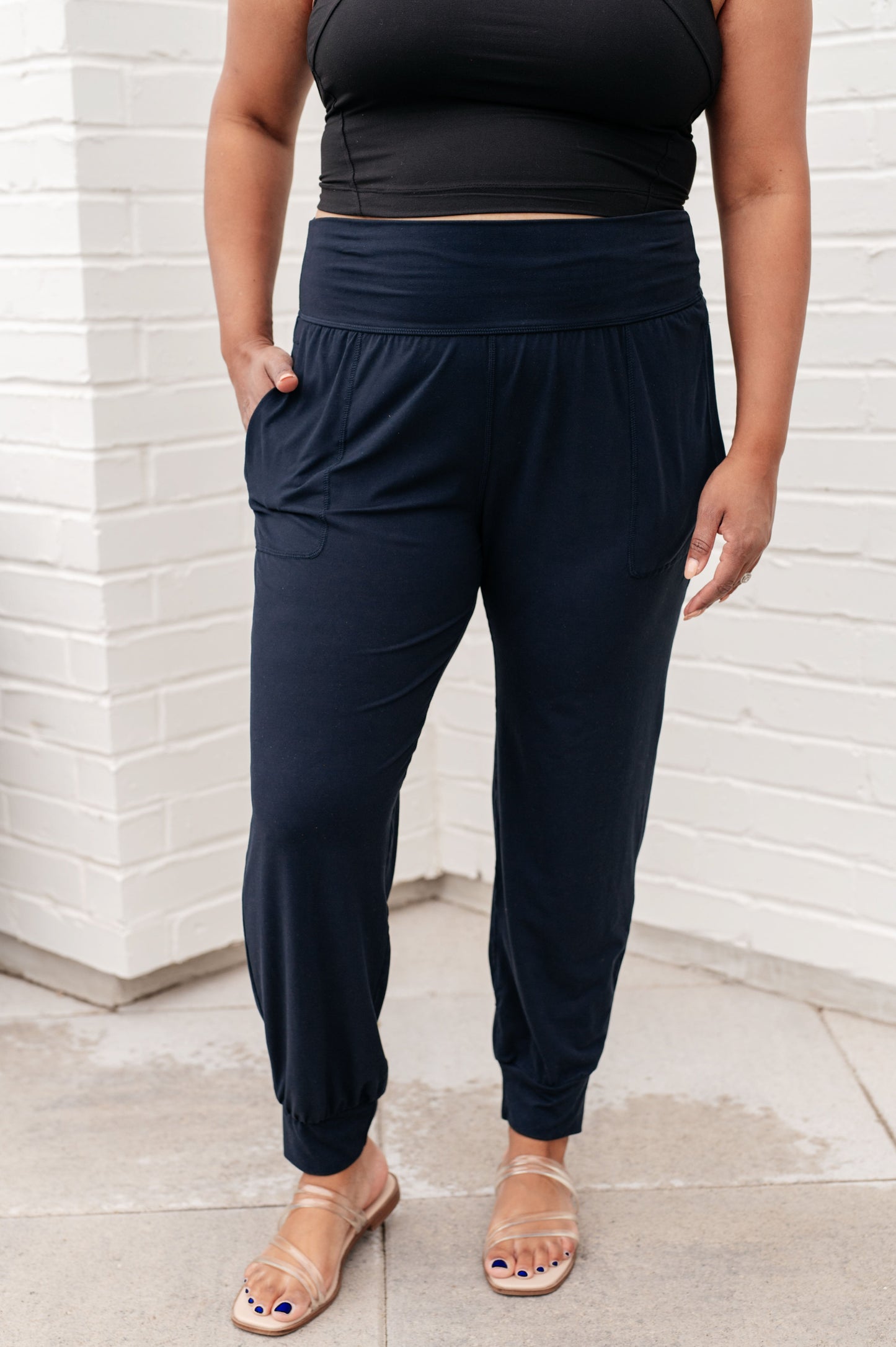 Always Accelerating Joggers in Nocturnal Navy-Athleisure-Modish Lily, Tecumseh Michigan