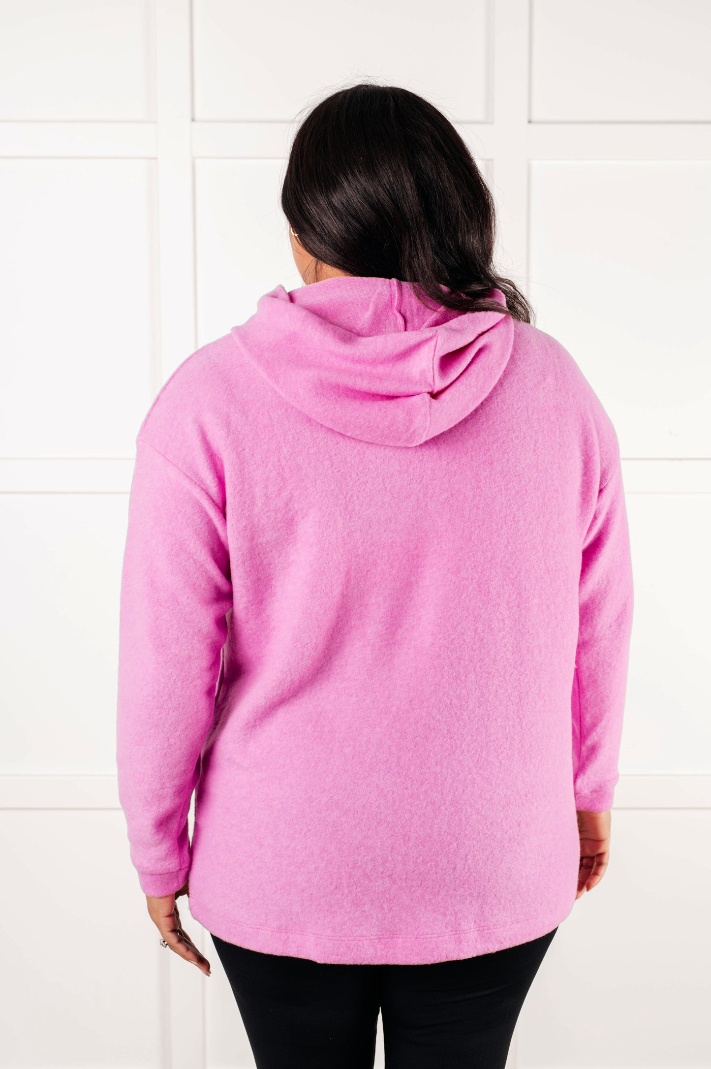 Basically My Favorite Hooded Pullover in Bright Mauve-Tops-Modish Lily, Tecumseh Michigan