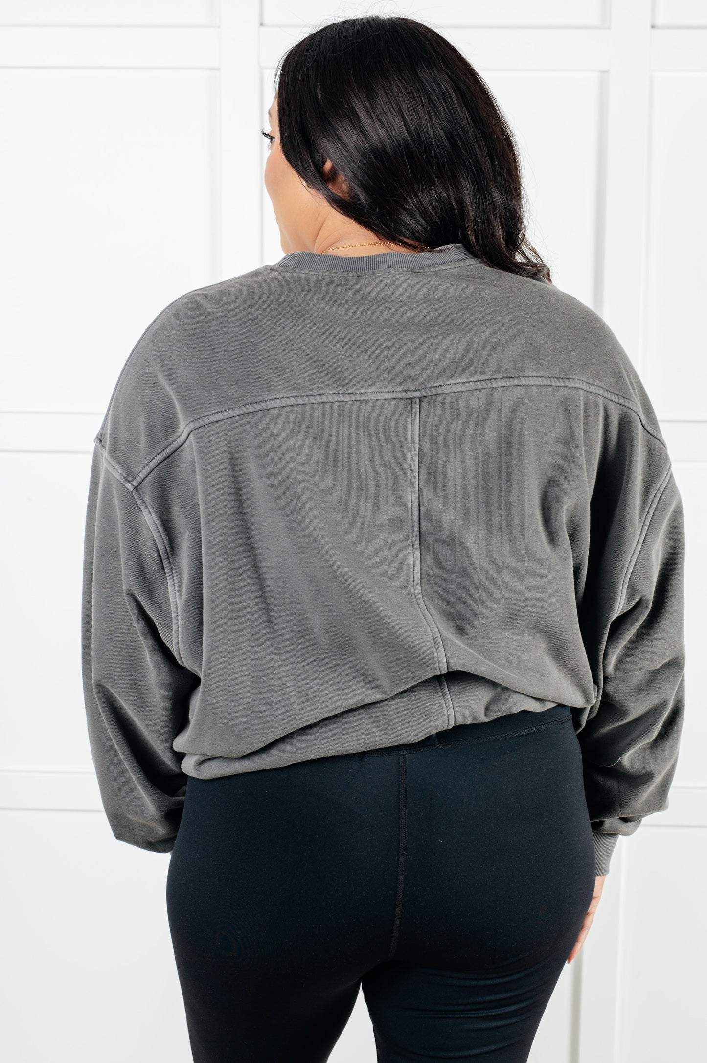 Beyond the Basics Pullover in Ash Black-Tops-Modish Lily, Tecumseh Michigan