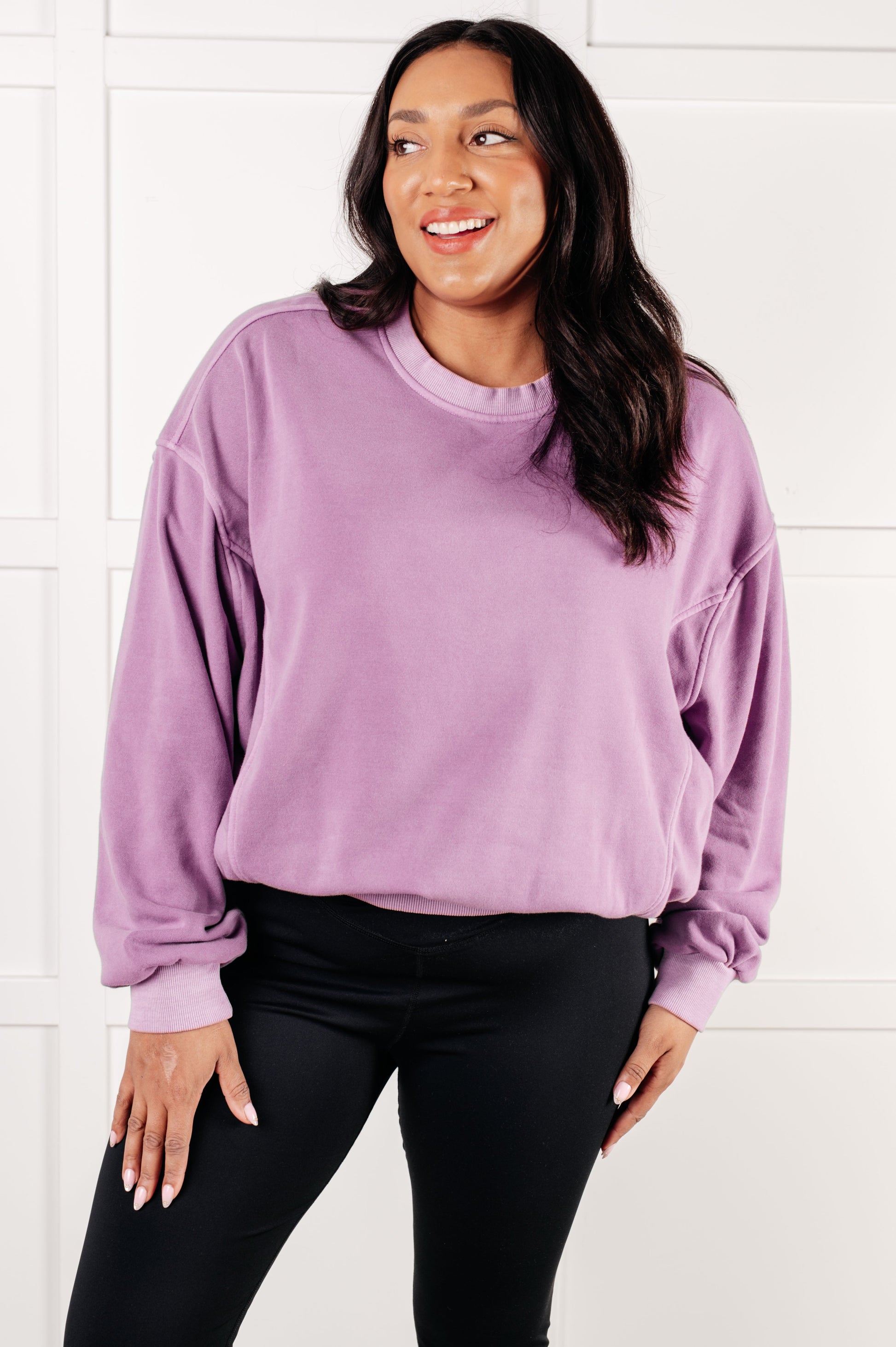 Beyond the Basics Pullover in Violet-Tops-Modish Lily, Tecumseh Michigan