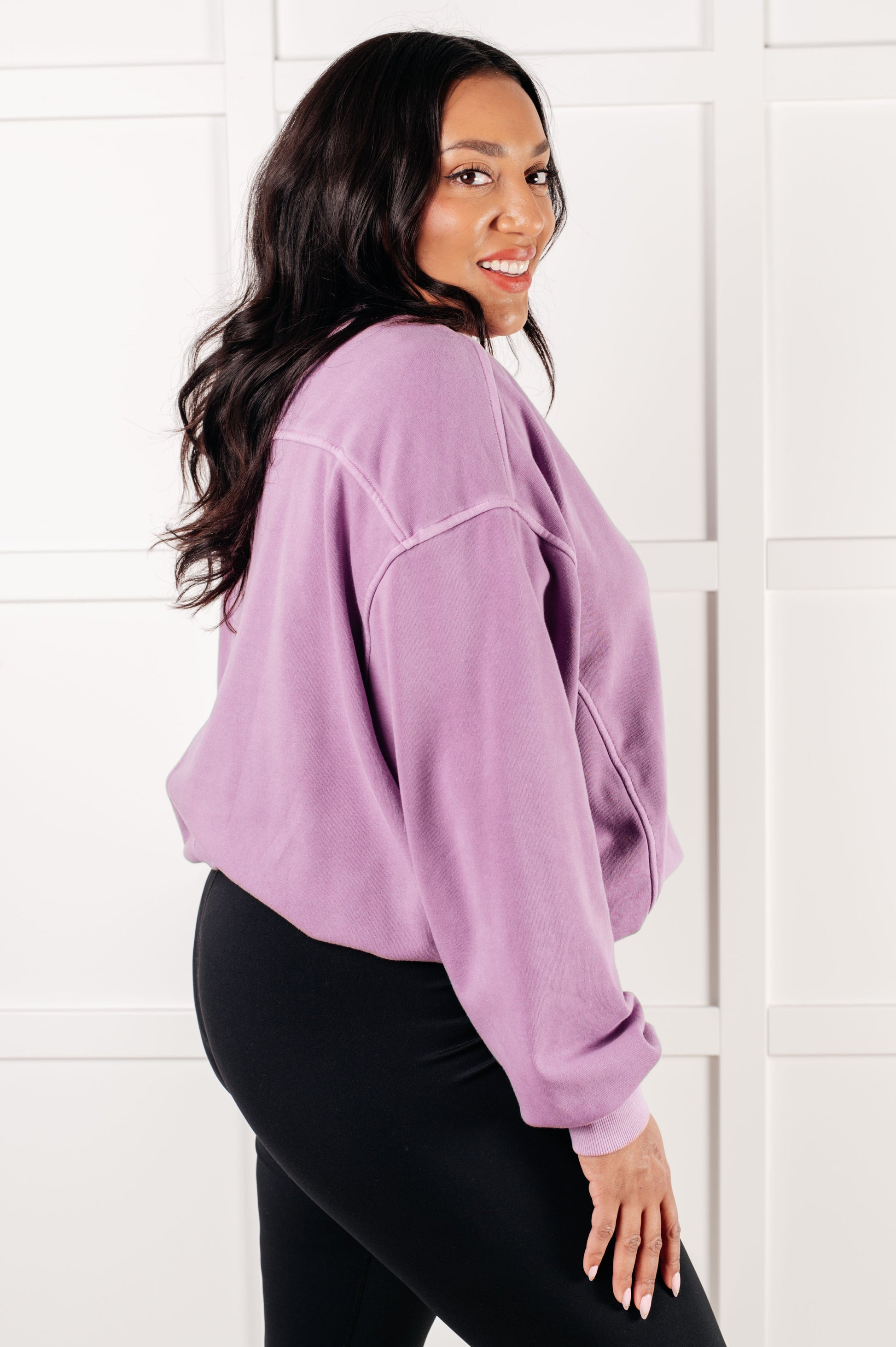 Beyond the Basics Pullover in Violet-Tops-Modish Lily, Tecumseh Michigan