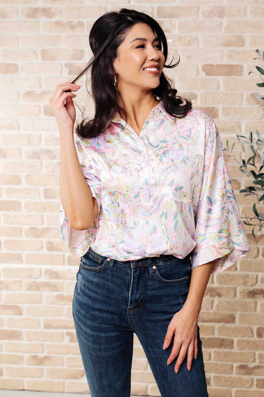 Blissful Botanicals Blouse-Tops-Modish Lily, Tecumseh Michigan