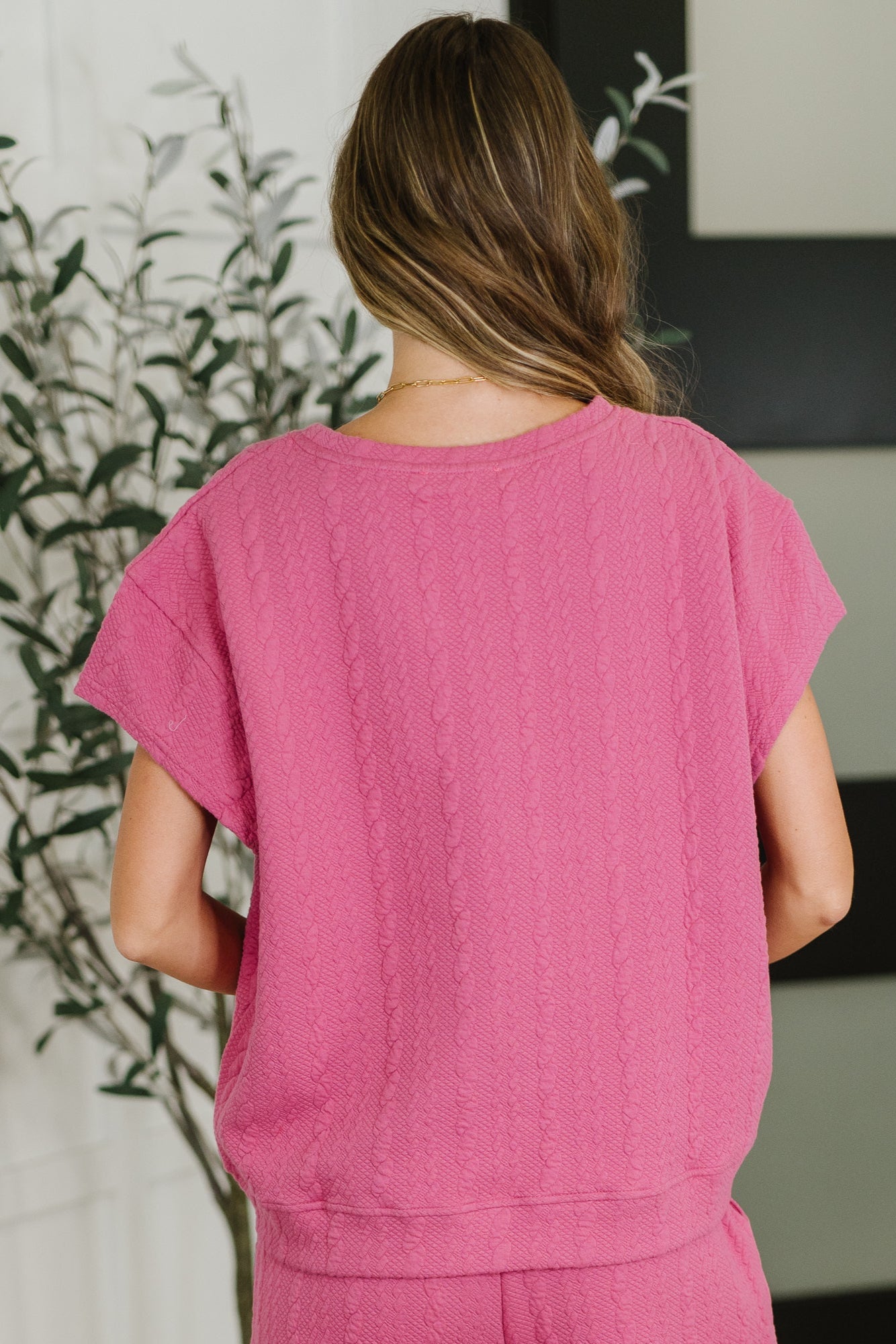 Can't Quit You Drop Shoulder Top in Magenta-Womens-Modish Lily, Tecumseh Michigan